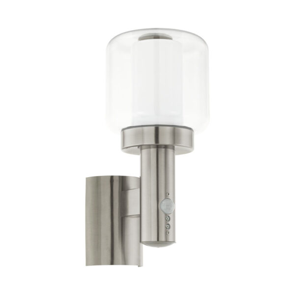 Aplica exterior EGLO POLIENTO 95017 - E27 1X40W IP44 - Plastic - Sticla - Inox