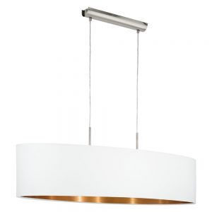 Corpuri de iluminat Pendul 2Xe27  60W  L1000Mm  Alb-Cupru 'P Eglo 95047