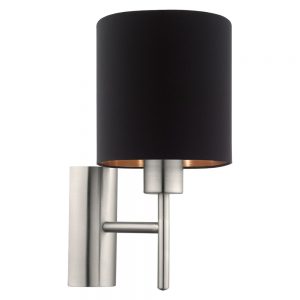 Corpuri de iluminat Aplica 1X60W E27  Negru-Cupru 'Pasteri' Eglo 95052
