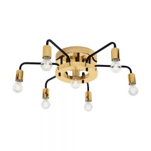 Aplice iluminat Dl-7 E27 Schwarz-Gold 'Paltas' Eglo 95215