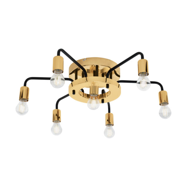 Aplice iluminat Dl-7 E27 Schwarz-Gold 'Paltas' Eglo 95215