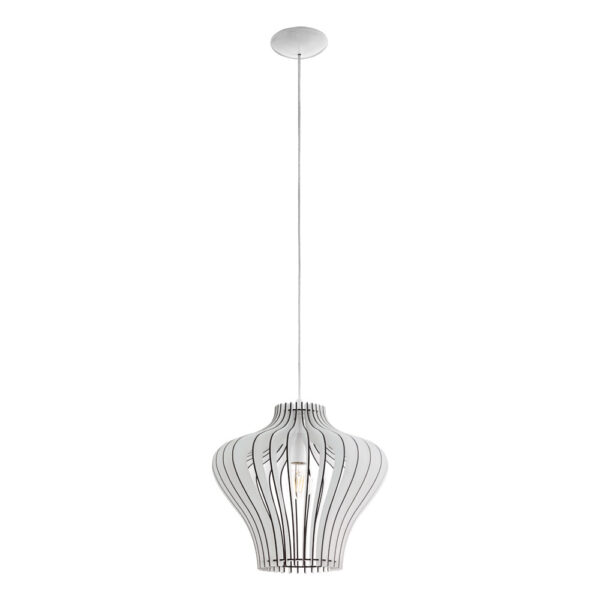 Pendul EGLO COSSANO 2 95253 - E27 1X60W D380mm - Alb