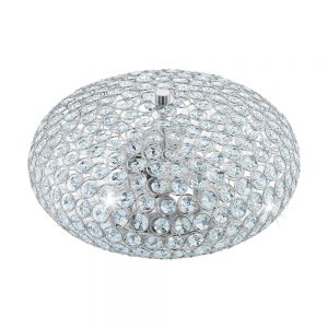 Plafoniera EGLO CLEMENTE 95284 - E27 2X60W D350mm - Cristal - Transparent