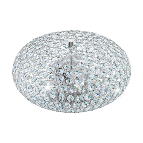 Plafoniera EGLO CLEMENTE 95284 - E27 2X60W D350mm - Cristal - Transparent