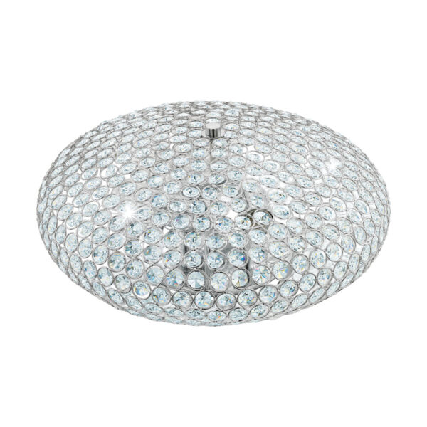 Plafoniera EGLO CLEMENTE 95285 - E27 3X60W D450mm - Cristal - Transparent