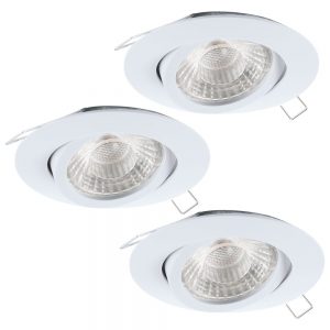 Set 3 spoturi incastrate EGLO TEDO 1 95357 - GU10 3X5W D80mm
