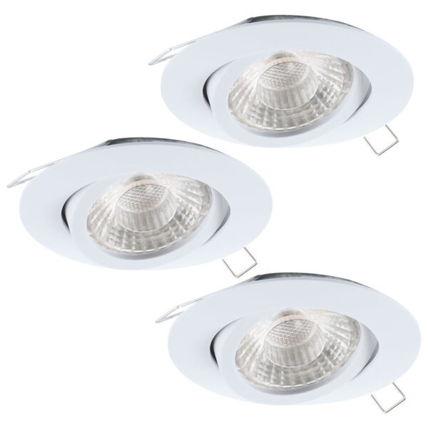Set 3 spoturi incastrate EGLO TEDO 1 95357 - GU10 3X5W D80mm