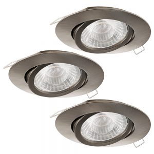 Set 3 spoturi incastrate EGLO TEDO 1 95359 - GU10 3X5W D80mm