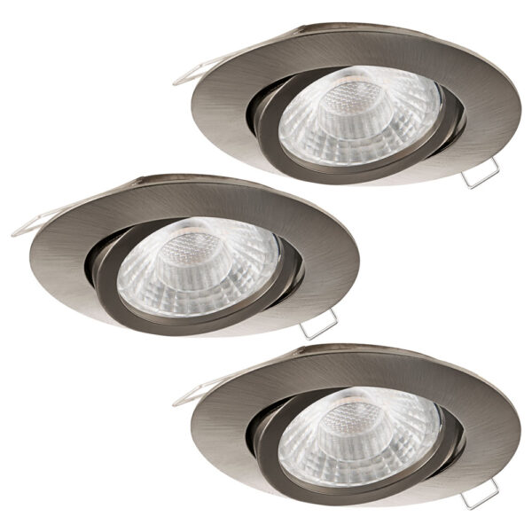 Set 3 spoturi incastrate EGLO TEDO 1 95359 - GU10 3X5W D80mm