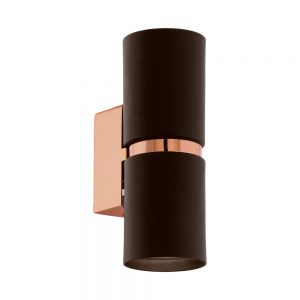 Aplica EGLO PASSA 95371 - GU10 2X3.3W - Otel - Maro - Cupru