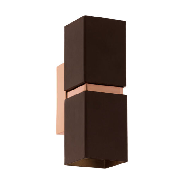 Aplica EGLO PASSA 95379 - GU10 2X3.3W - Otel - Cupru - Maro