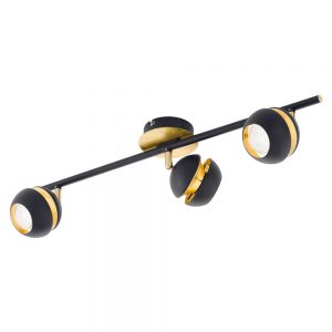 Plafoniera EGLO NOCITO 95484 - GU10 3X3.3W - Otel - Negru - Auriu