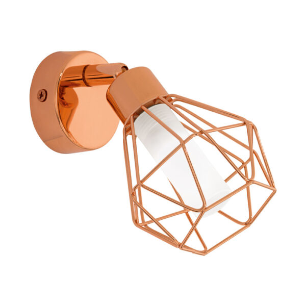 Aplica EGLO ZAPATA 95545 - G9 1X3W D60mm - Sticla satinata - Cupru