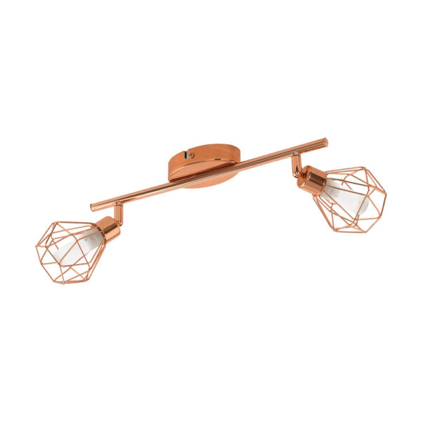 Plafoniera EGLO ZAPATA 95546 - G9 2X3W - Sticla satinata - Cupru