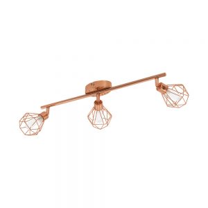 Plafoniera EGLO ZAPATA 95547 - G9 3X3W - Sticla satinata - Cupru