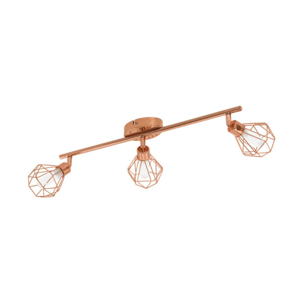 Plafoniera EGLO ZAPATA 95547 - G9 3X3W - Sticla satinata - Cupru