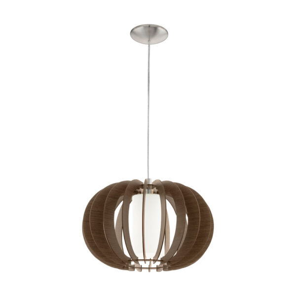 Pendul EGLO STELLATO 3 95591 - E27 1X60W D400mm - Maro - Alb