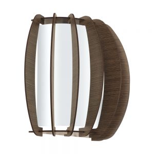 Aplica EGLO STELLATO 3 95594 - E27 1X60W - Sticla - Lemn - Alb