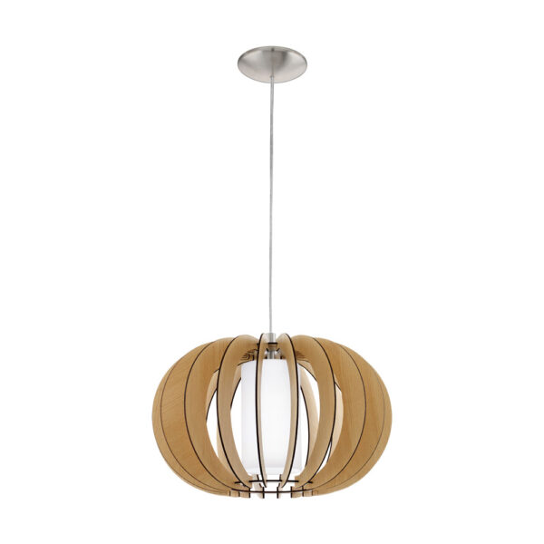 Pendul EGLO STELLATO 1 95598 - E27 1X60W D400mm - Artar - Alb