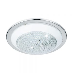 Plafoniera EGLO ACOLLA 95641 - LED 16W 1500lm 3000K D370mm - Cristal - Alb - Transparent