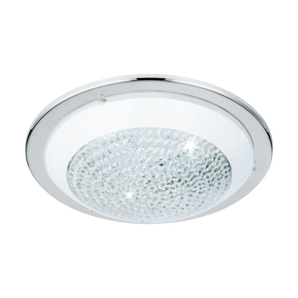 Plafoniera EGLO ACOLLA 95641 - LED 16W 1500lm 3000K D370mm - Cristal - Alb - Transparent