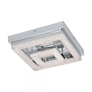 Plafoniera EGLO FRADELO 95659 - LED 12W 1250lm 3000K - Cristal - Crom - Transparent