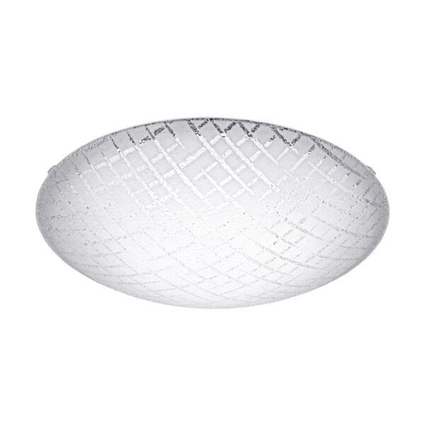 Plafoniera EGLO RICONTO 1 95676 - LED 16W 1500lm 3000K D395mm - Sticla - Alb