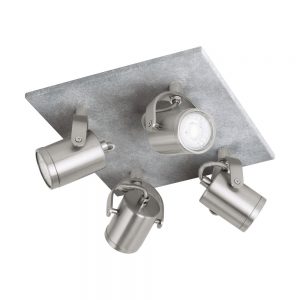 Spoturi iluminat Quadrat-4 Betonoptik-Nickel-M-'Praceta' Eglo 95744