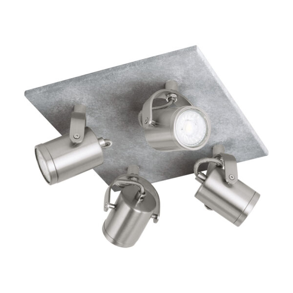 Spoturi iluminat Quadrat-4 Betonoptik-Nickel-M-'Praceta' Eglo 95744