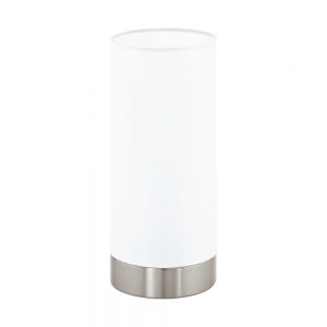 Veioza EGLO DAMASCO 1 95775 - E27 1X60W D100mm - Sticla satinata - Nichel Mat