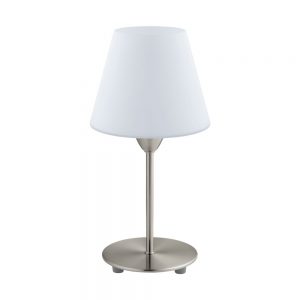Veioza EGLO DAMASCO 1 95785 - E14 1X60W D145mm - Sticla opal mat - Nichel Mat