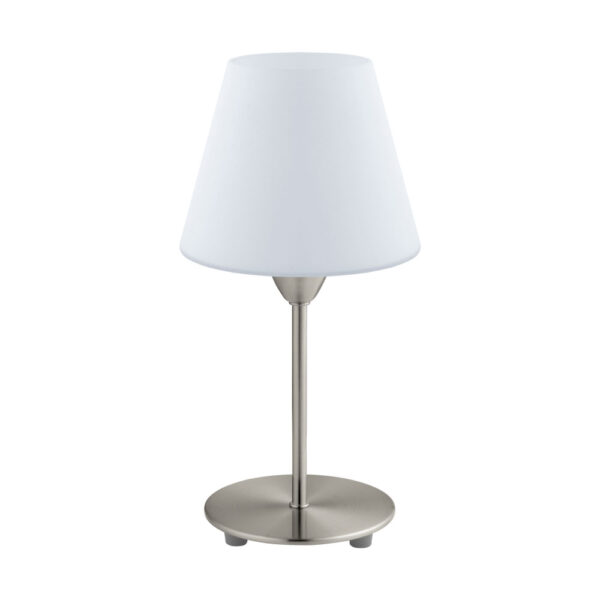 Veioza EGLO DAMASCO 1 95785 - E14 1X60W D145mm - Sticla opal mat - Nichel Mat