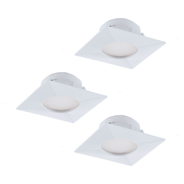 Spoturi iluminat Set 3Xled-Einbauspot 78X78 Weiss Starr Eglo 95801