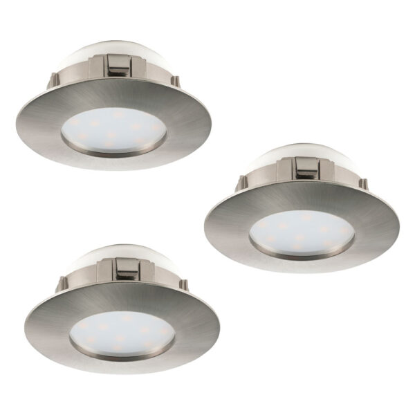 Spoturi iluminat Set 3Xled-Einbauspot D78 Nickel-M-Starr Eglo 95809