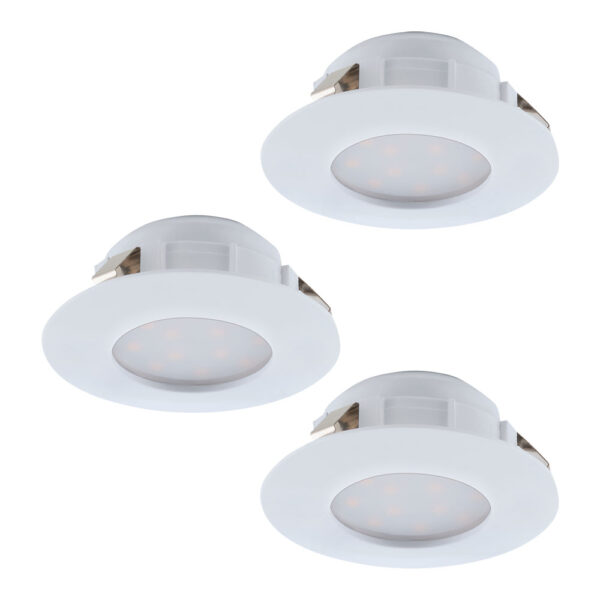 Set 3 spoturi incastrate EGLO PINEDA 95821 - LED 3X6W 1500lm 3000K IP20;IP44 D78mm