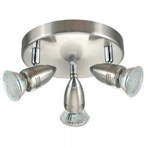 Plafoniera EGLO MAGNUM LED 95824 - GU10 3X3W D180mm - Otel - Nichel Mat - Crom