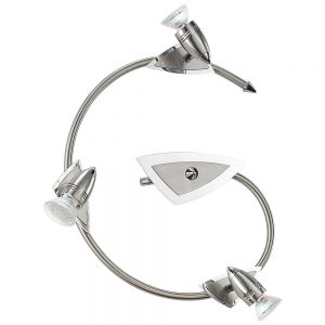 Spoturi iluminat Ls-G-3 Gu10 Nickel-Matt-Chrom 'Wave Led' Eglo 95827