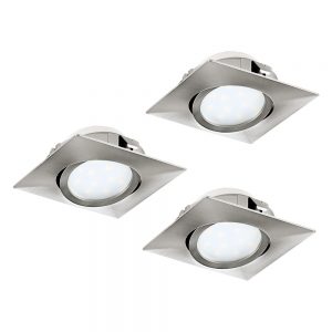 Set 3 spoturi incastrate EGLO PINEDA 95846 - LED 3X6W 1500lm 3000K