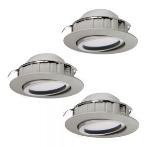 Set 3 spoturi incastrate EGLO PINEDA 95853 - LED 3X6W 1500lm 3000K D84mm
