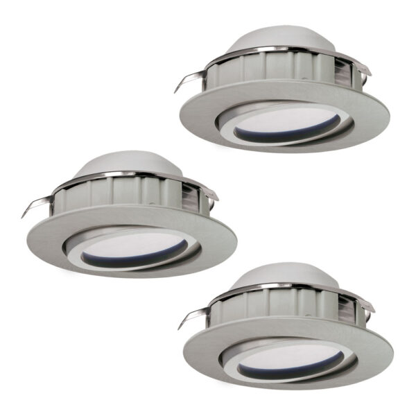 Set 3 spoturi incastrate EGLO PINEDA 95853 - LED 3X6W 1500lm 3000K D84mm