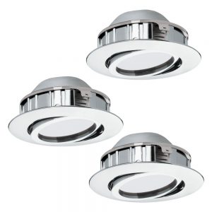 Set 3 spoturi incastrate EGLO PINEDA 95858 - LED 3X6W 1500lm 3000K D84mm