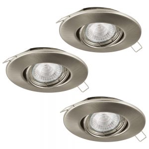 Spoturi iluminat Set 3Xeinbauspot-1 D108 Nickel-M'Peneto Eglo 95899