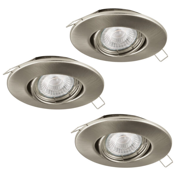 Spoturi iluminat Set 3Xeinbauspot-1 D108 Nickel-M'Peneto Eglo 95899