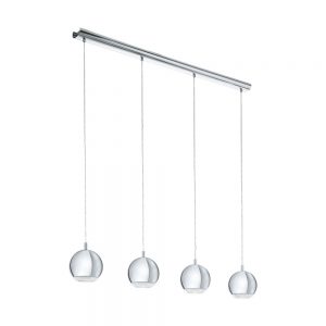 Lustra EGLO CONESSA 95912 - GU10 4X3.3W - Otel - Transparent