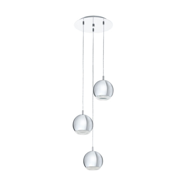 Lustra EGLO CONESSA 95913 - GU10 3X3.3W D290mm - Otel - Transparent