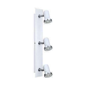 Aplica baie EGLO TAMARA 1 95994 - GU10 3X3.3W IP44 - Sticla - Otel - Alb - Crom