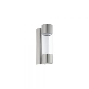Aplica exterior EGLO ROBLEDO 96013 - LED 2X3.7W 640lm 3000K IP44 - Inox - Transparent