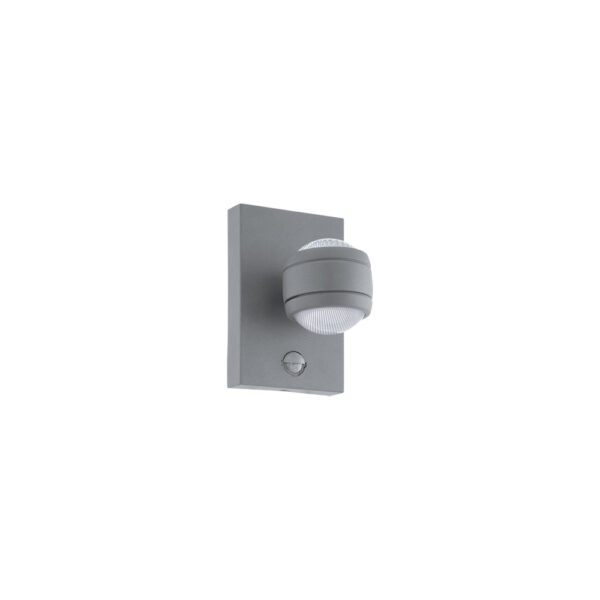 Aplica exterior EGLO SESIMBA 1 96019 - LED 2X3.7W 560lm 3000K IP44 - Otel zincat - Transparent