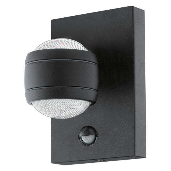 Aplica exterior EGLO SESIMBA 1 96021 - LED 2X3.7W 560lm 3000K IP44 - Otel zincat - Transparent