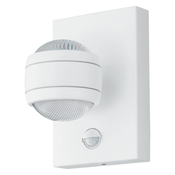 Aplica exterior EGLO SESIMBA 1 96022 - LED 2X3.7W 560lm 3000K IP44 - Otel zincat - Transparent
